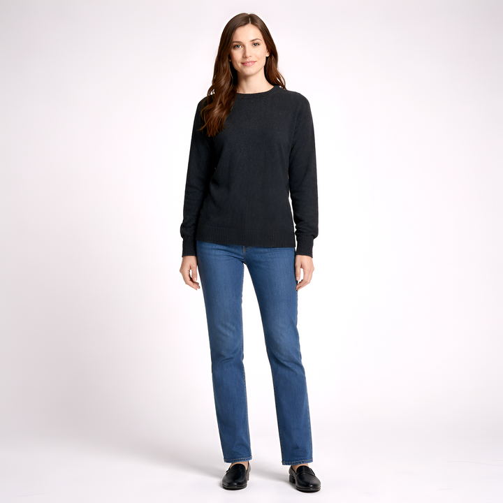 Striktrøje i uldblanding