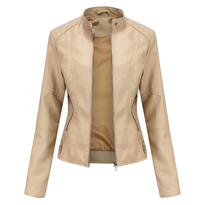 Elegant Bikerjakke med Slim Fit Til Kvinder