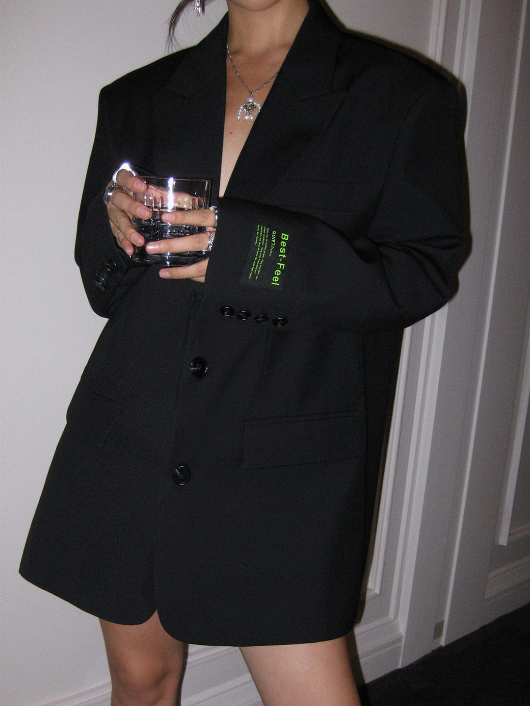 Oversized Blazer Til Kvinder I Moderne Snit