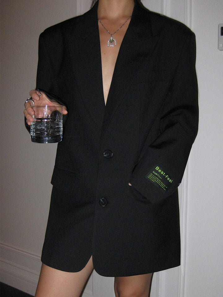 Oversized Blazer Til Kvinder I Moderne Snit