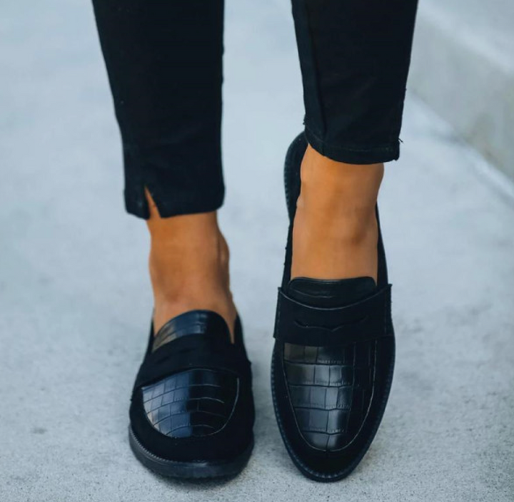 Slip-on Loafers I Læder med Klassisk Design