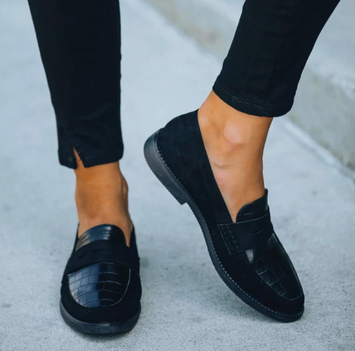Slip-on Loafers I Læder med Klassisk Design