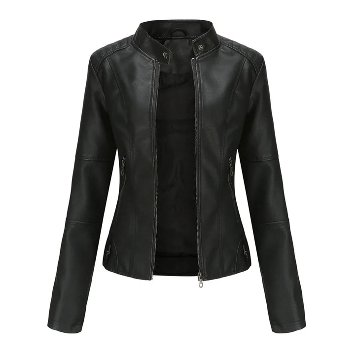 Elegant Bikerjakke med Slim Fit Til Kvinder