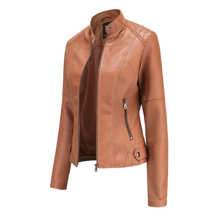 Elegant Bikerjakke med Slim Fit Til Kvinder