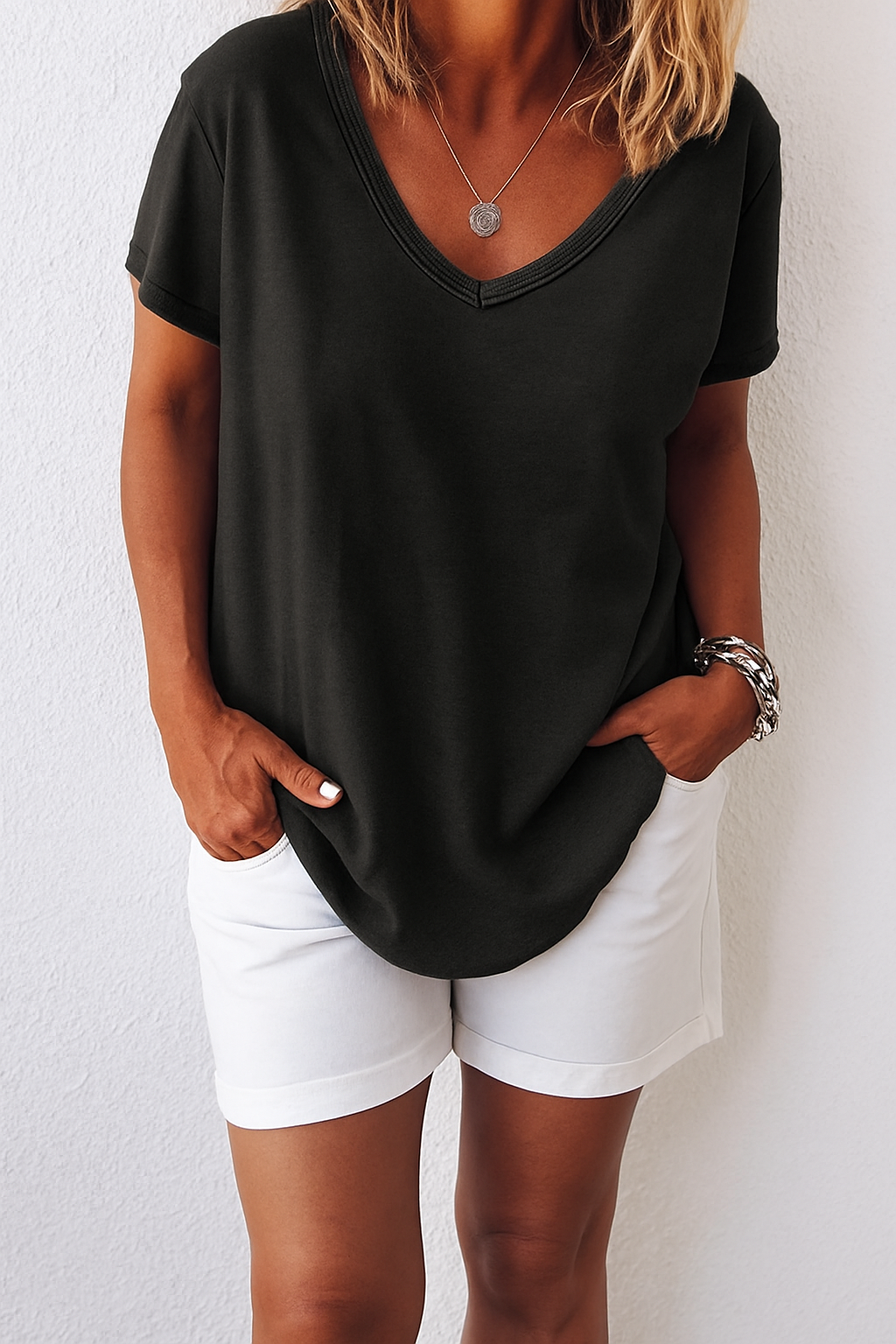 T-Shirt i Bomuld til Damer