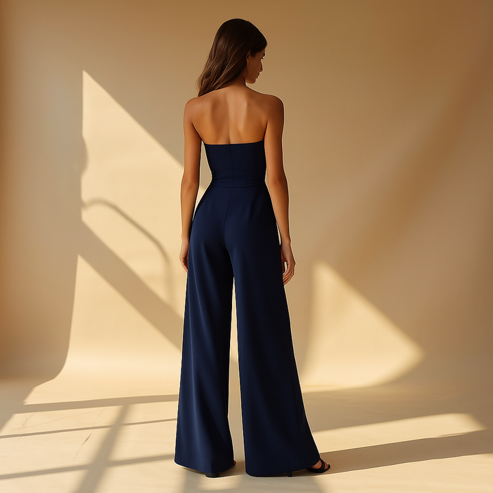 Strapless Jumpsuit med Korset Look til Damer
