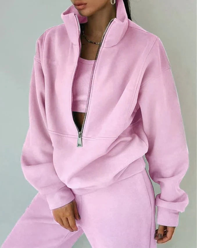 Casual Oversized Todelt Sæt til Kvinder