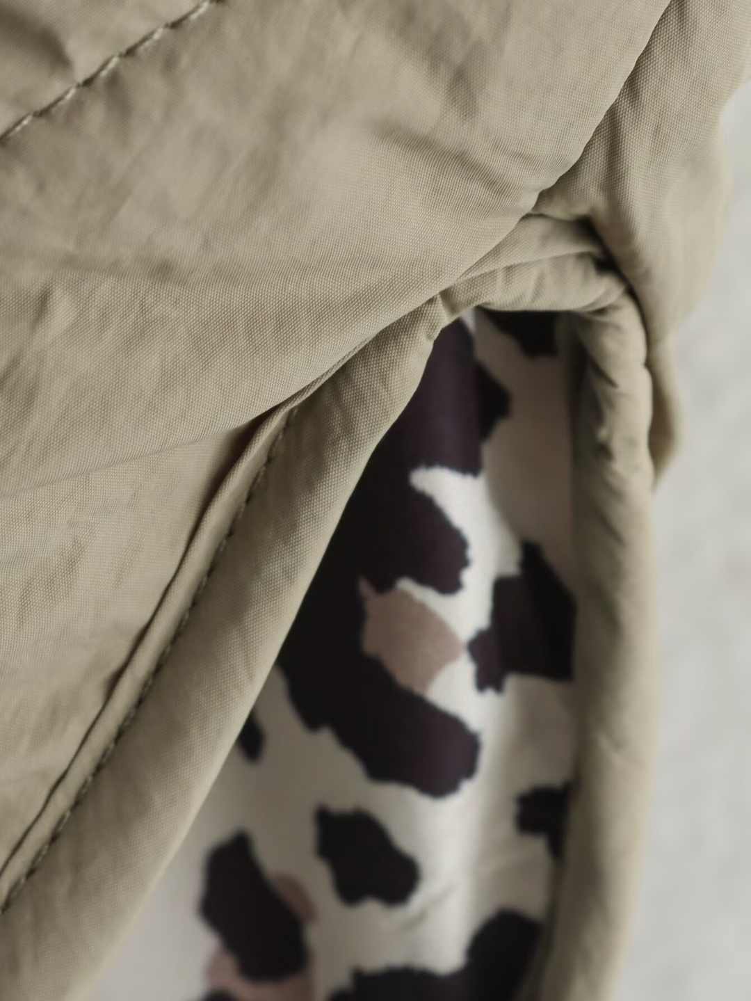 Leopardprint Mellemlang Jakke