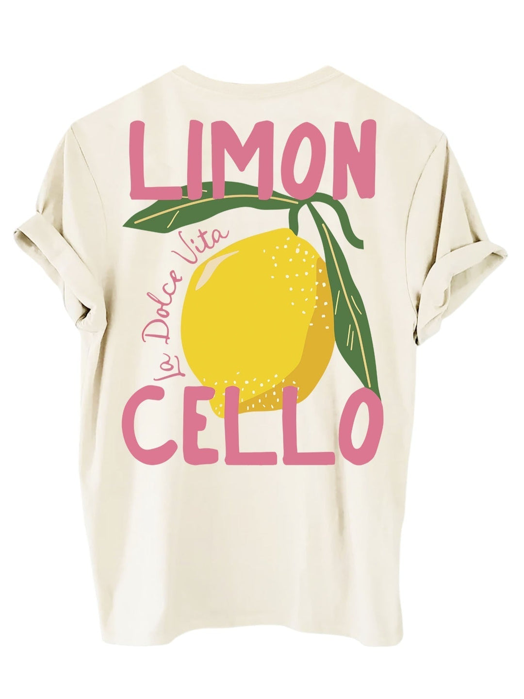 Trendy Sommer T-Shirt med Citron Print til Damer