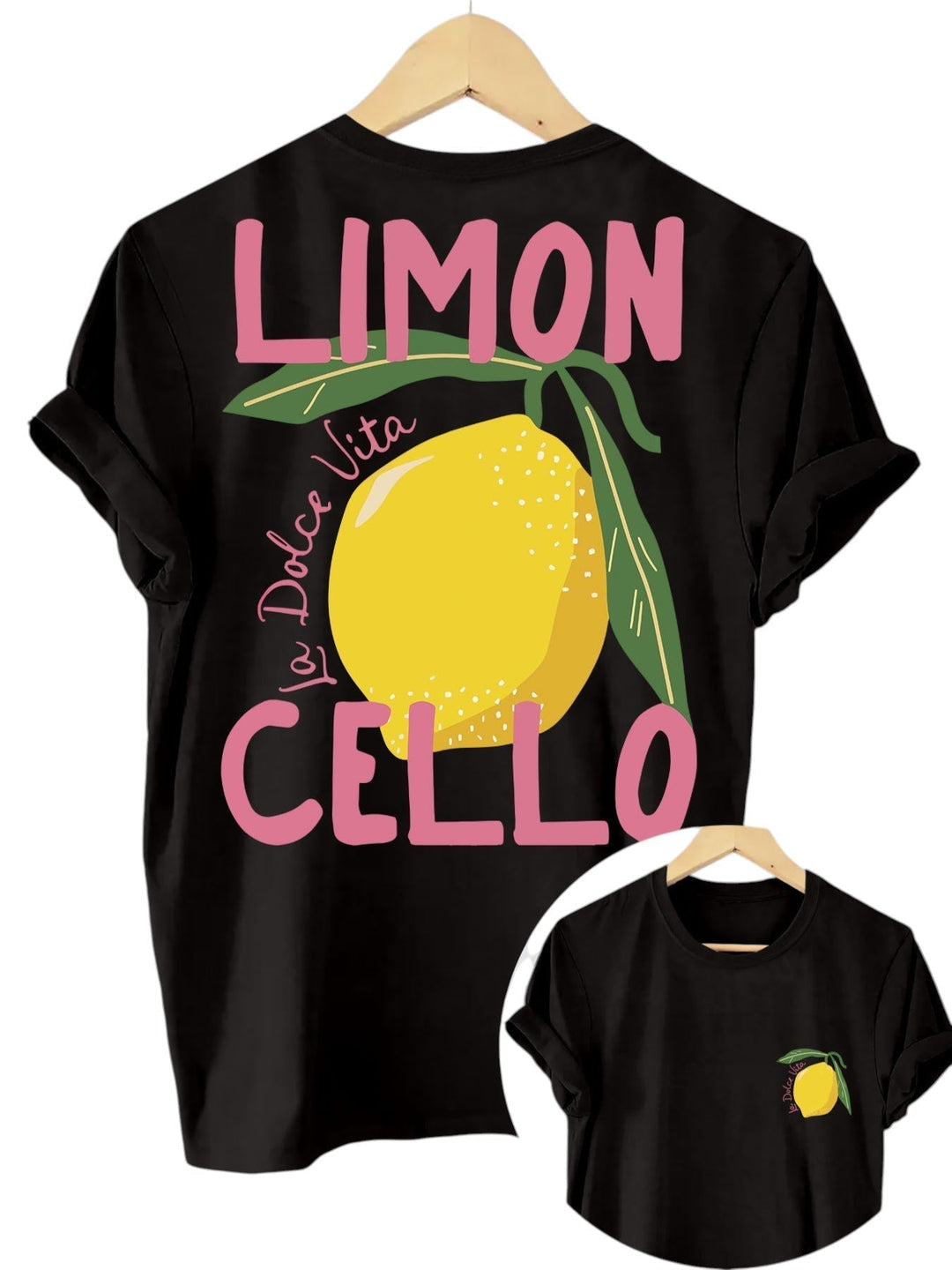 Trendy Sommer T-Shirt med Citron Print til Damer
