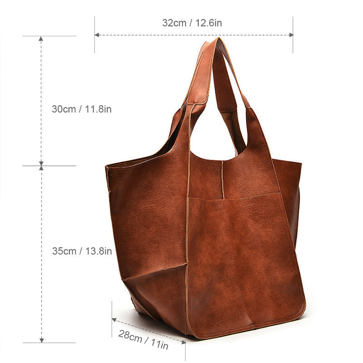Overdimensioneret Vintage Skuldertaske