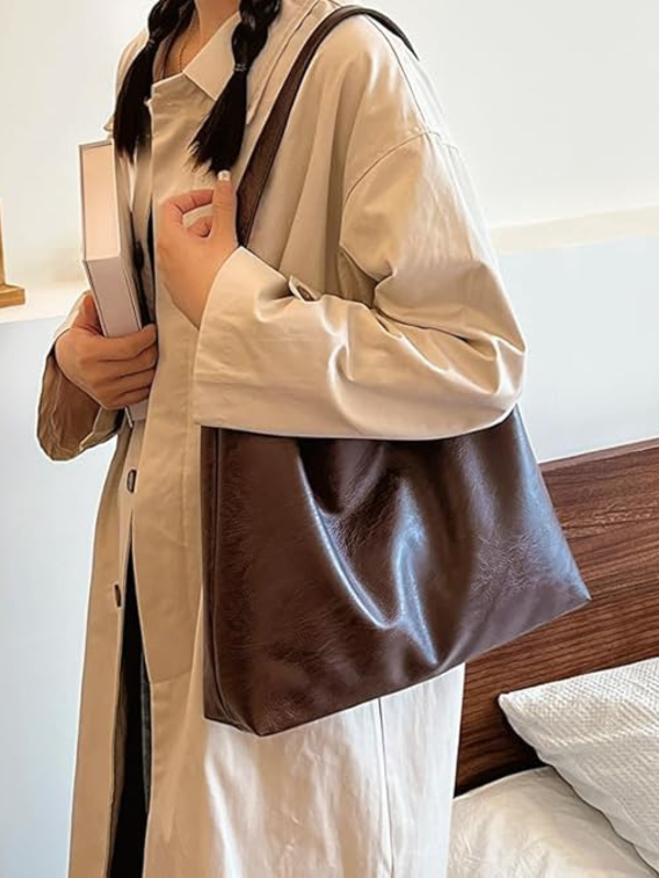 Shopper Taske Til Kvinder I Stilrent Læderlook