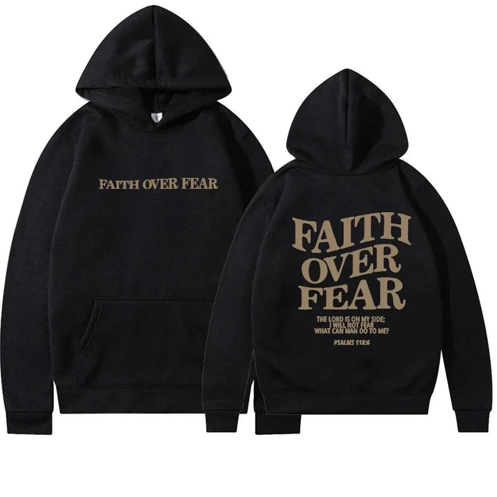 Faith over fear Hoodie Til Kvinder