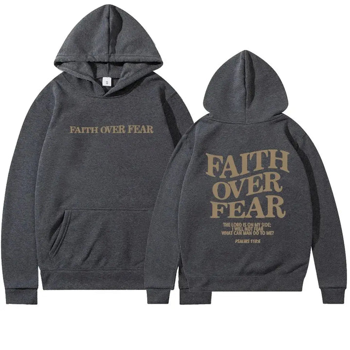 Faith over fear Hoodie Til Kvinder