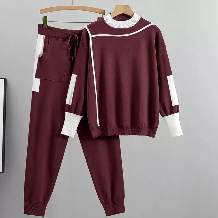 Casual Lounge Sæt med Sweater og Bukser Til Kvinder