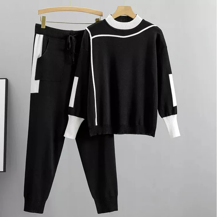 Casual Lounge Sæt med Sweater og Bukser Til Kvinder