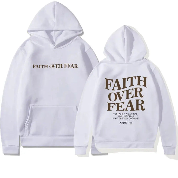 Faith over fear Hoodie Til Kvinder
