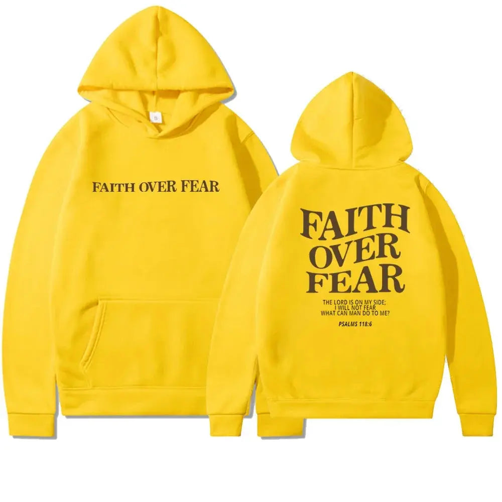 Faith over fear Hoodie Til Kvinder