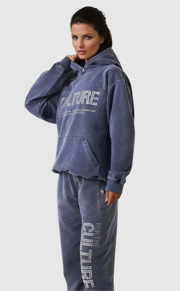 Hoodie med Moderne Culture Design