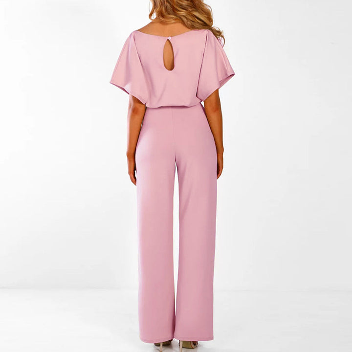 Jumpsuit med brede ben og elegant flatterende pasform