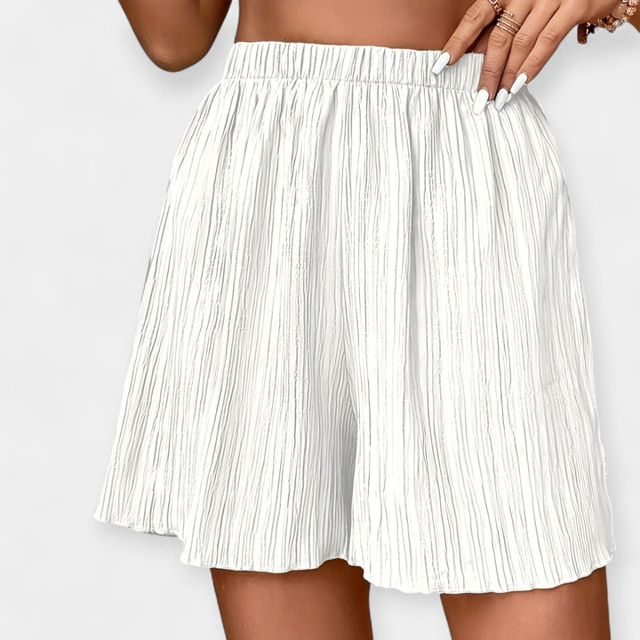 Plisserede Shorts med Elastisk Talje Til Kvinder