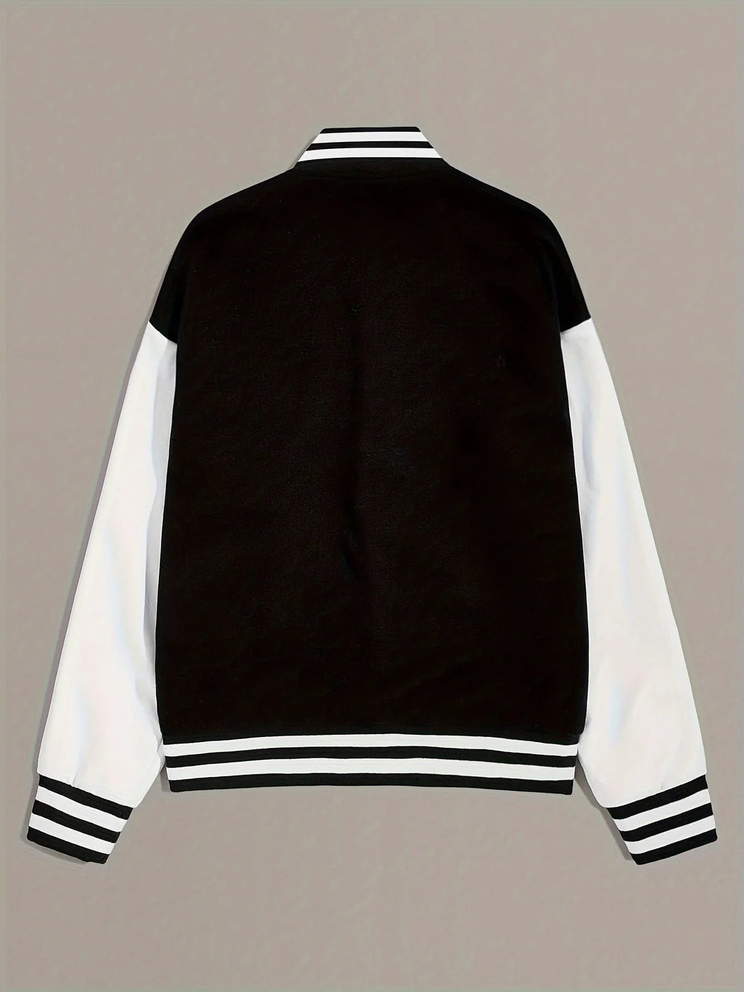 Casual Oversized Varsity Bomberjakke Til Kvinder