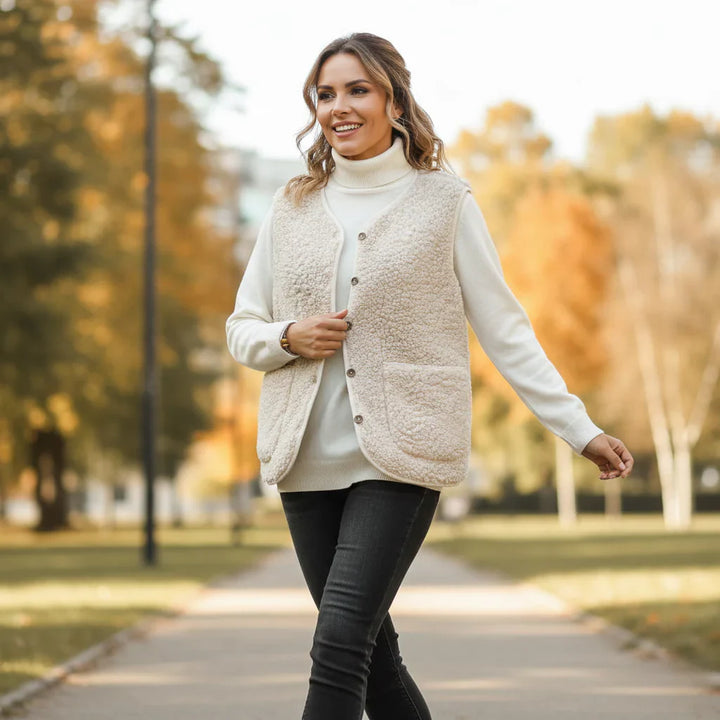 Fair Isle strikket cardigan med til kvinder