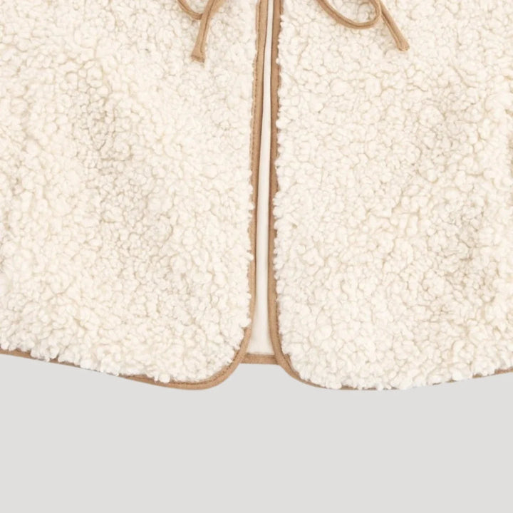 Forårs hyggelig vest med bindebånd foran til kvinder