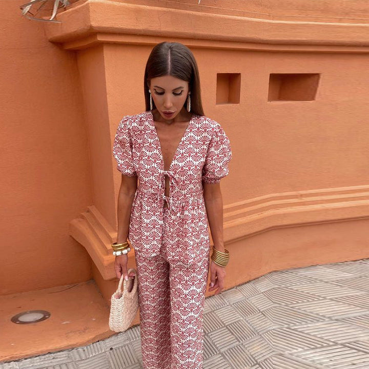 Stilfuldt tøjsæt til kvinder med casual og komfortabel pasform