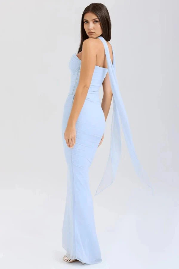 Elegant Strapless Maxi Dress