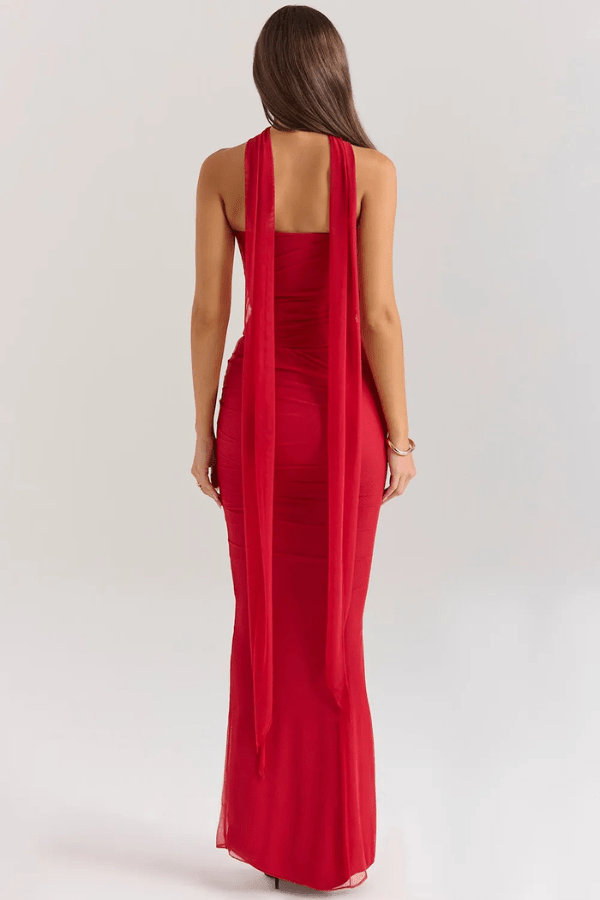 Elegant Strapless Maxi Dress