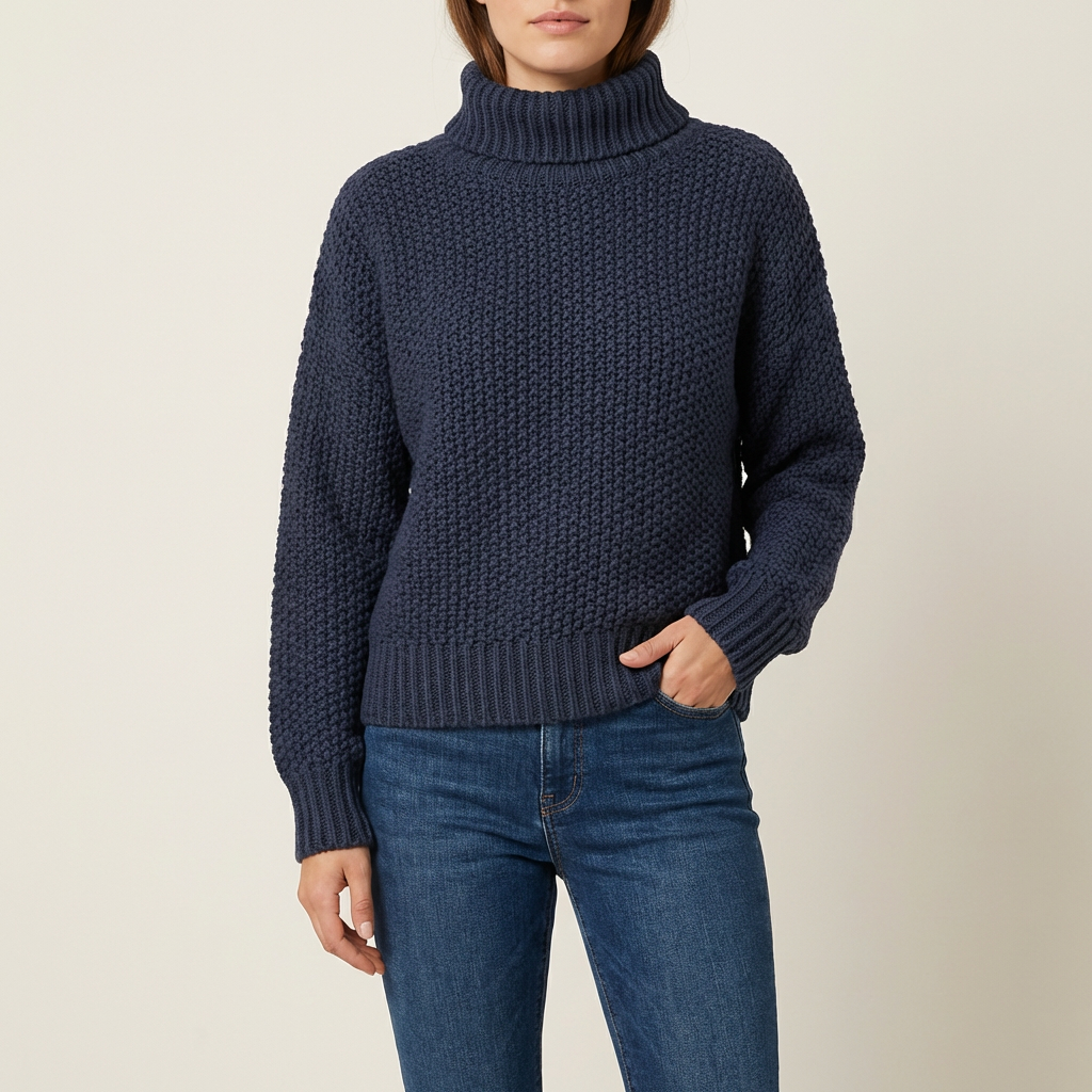 Chunky rullekravetrøje til kvinder