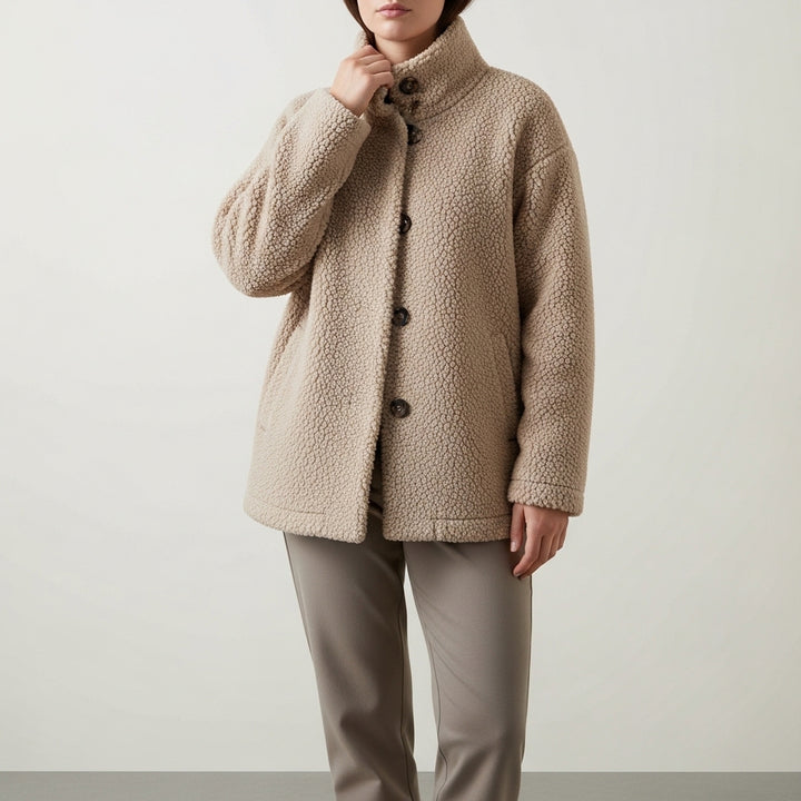 Striktrøje til kvinder med tekstureret look