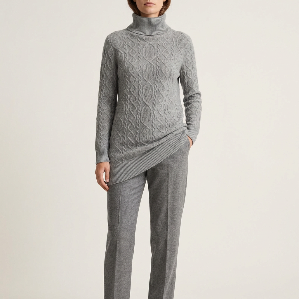 Cashmere rullekravetrøje til kvinder vinter