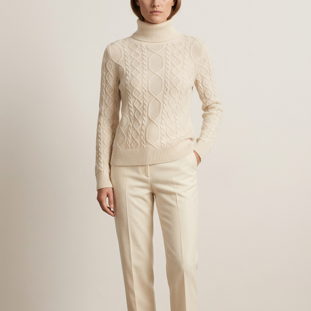 Cashmere rullekravetrøje til kvinder vinter