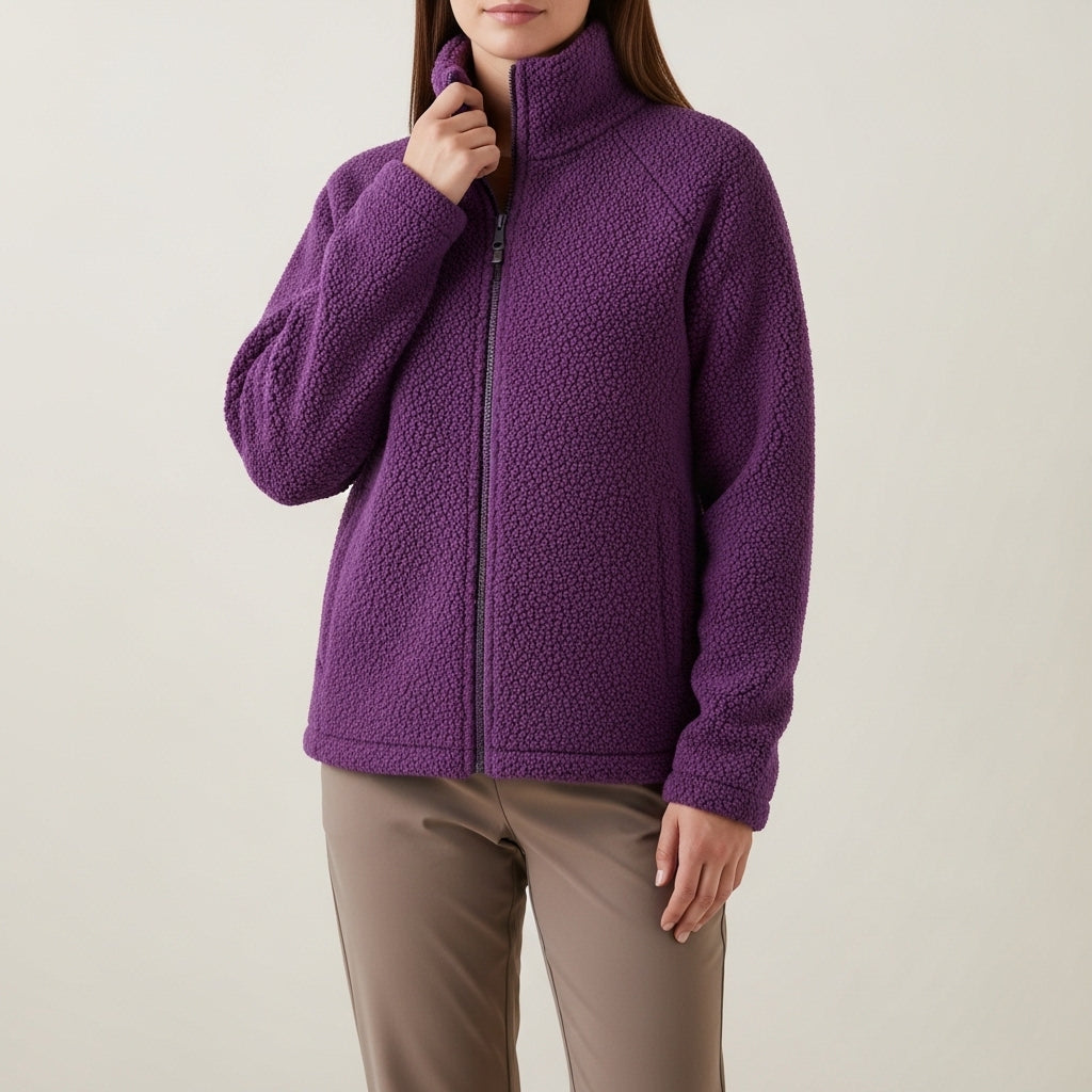 Striktrøje til kvinder med tekstureret look