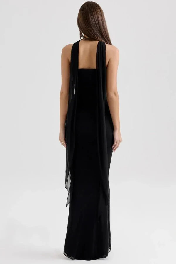 Elegant Strapless Maxi Dress