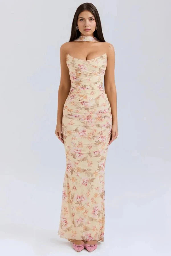 Elegant Strapless Maxi Dress