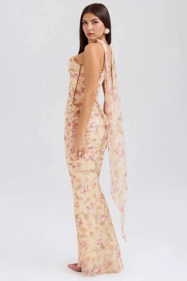 Elegant Strapless Maxi Dress