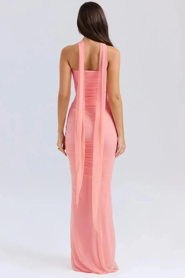 Elegant Strapless Maxi Dress