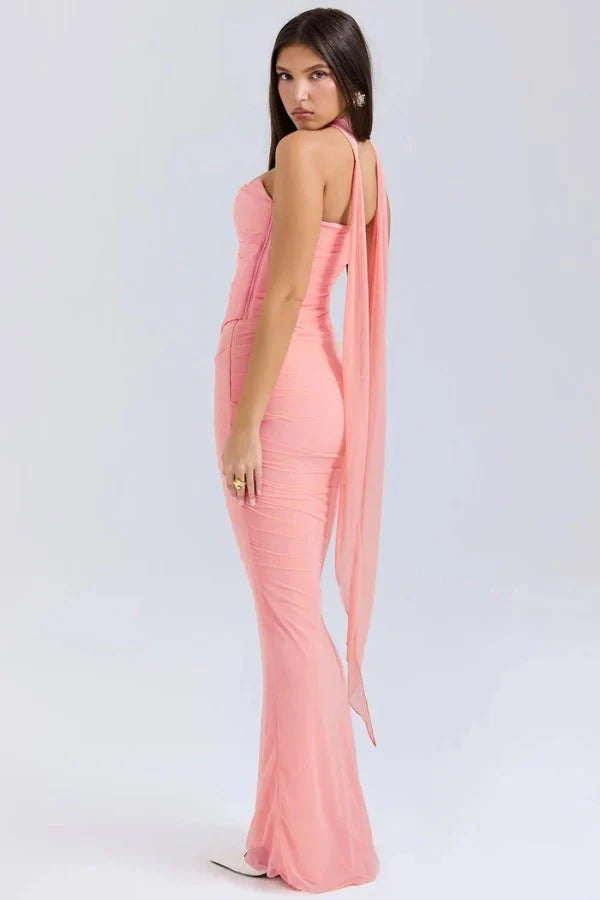 Elegant Strapless Maxi Dress
