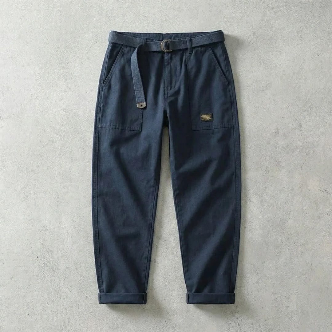 Men's Belted Cargo Trousers