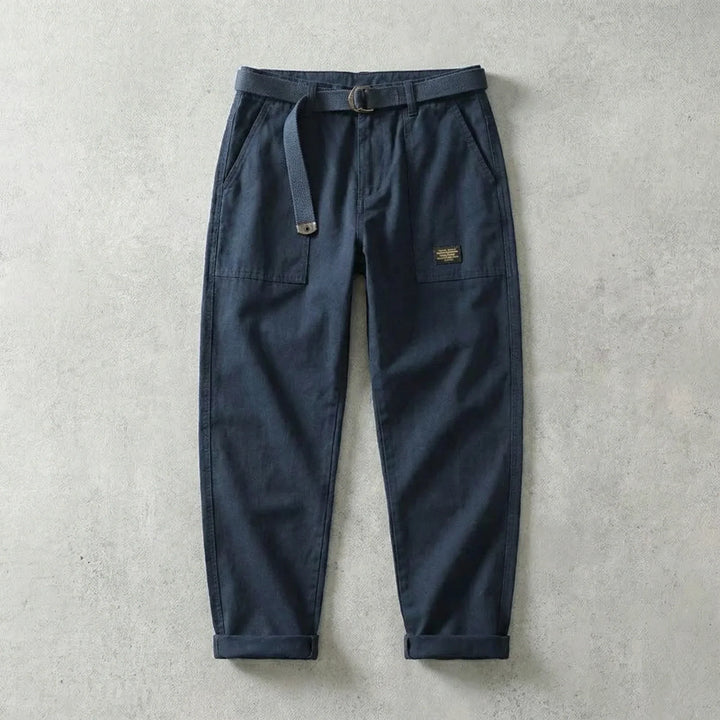 Men's Belted Cargo Trousers