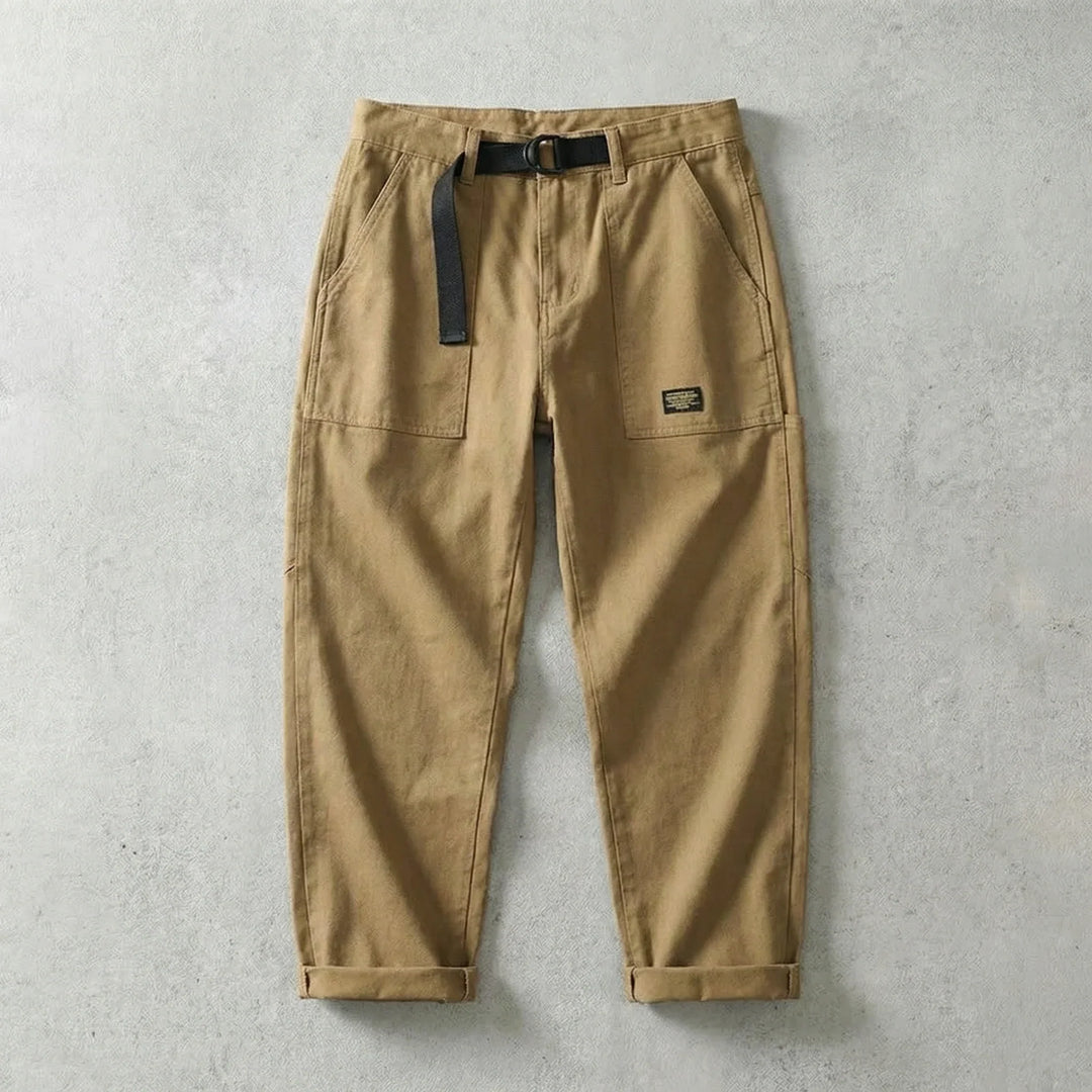 Men's Belted Cargo Trousers