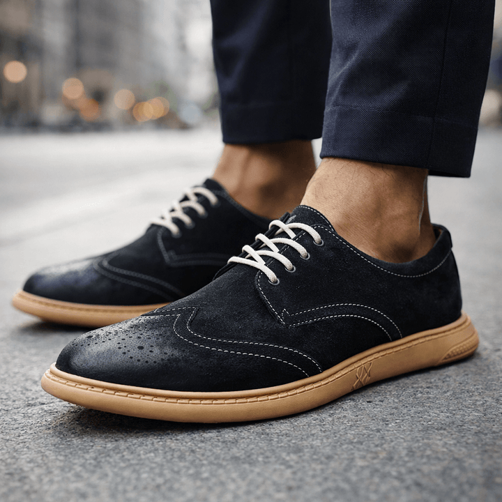 Men's Brogue Lace-Up Shoes