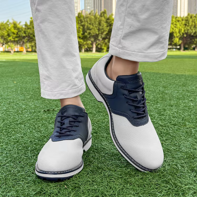 Men's Brogue-Style Golf Shoes