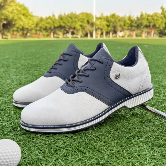 Men's Brogue-Style Golf Shoes