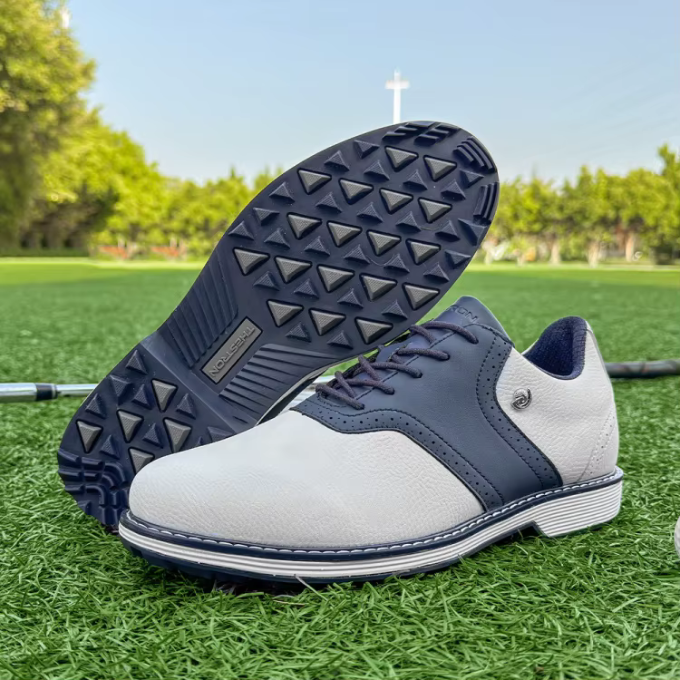 Men's Brogue-Style Golf Shoes