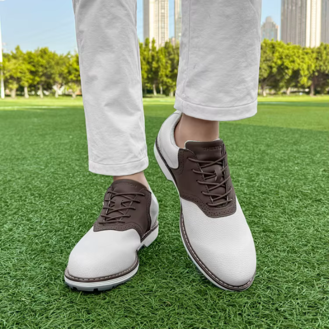 Men's Brogue-Style Golf Shoes