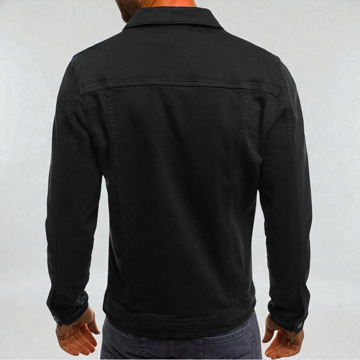 Men's Button-Down Jacket with Flap Pockets